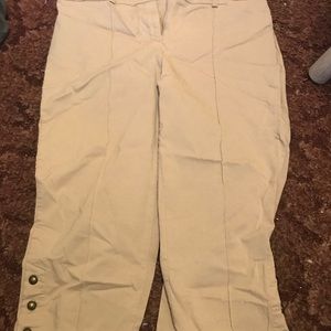 Khaki Capris.